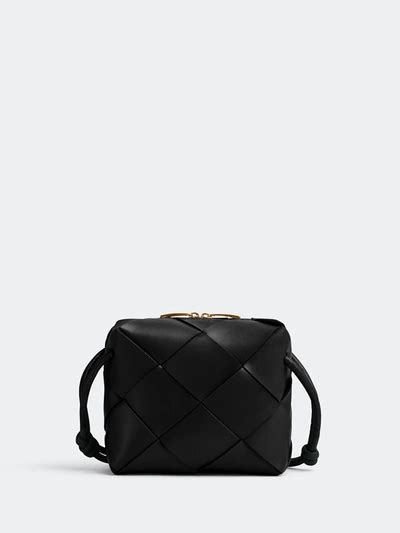 Bottega Veneta Mini Cassette Camera Bags In Black Modesens