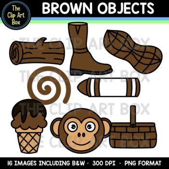 Brown Color Objects - Clip Art | Clip art, Box art, Art