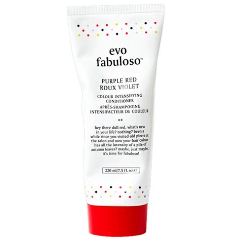 Evo Fabuloso Colour Intensifying Conditioner Purple Red Vivo Hair