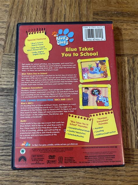 Blues Clues Blue Takes You To School Dvd Dvds And Blu Ray Discs