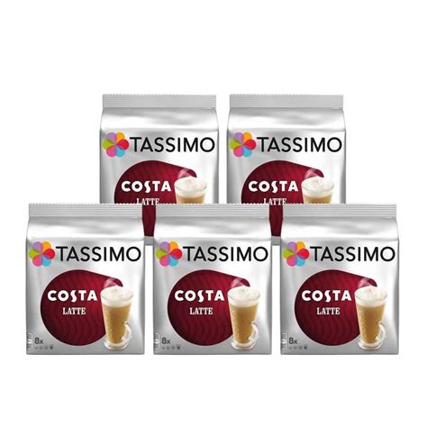 Costa Tassimo Latte Coffee Pods 40 Servings Costco Uk