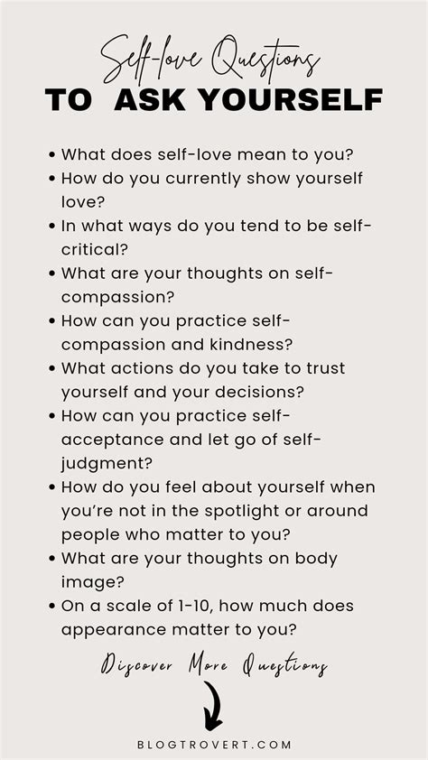 60 Powerful Self Love Questions To Ask Yourself