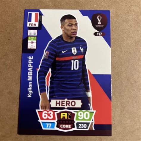 Fifa World Cup Qatar Kylian Mbapp Hero Card New Condition