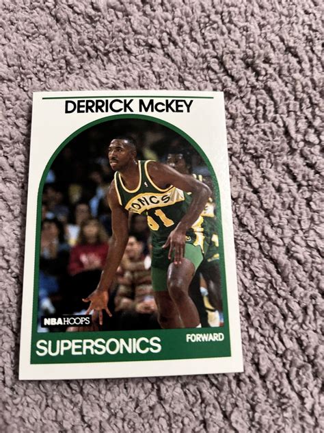 Hoops Seattle Supersonics Basketball Card Derrick Mckey Ebay