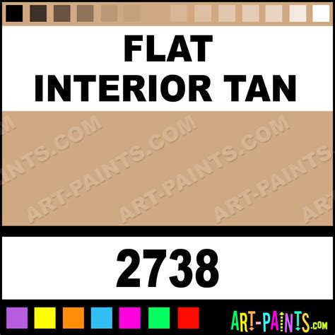 Flat Interior Tan Car And Truck Enamel Paints 2738 Flat Interior