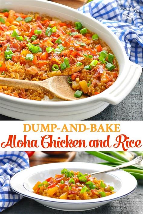 Dump And Bake Aloha Chicken And Rice The Seasoned Mom Recipe