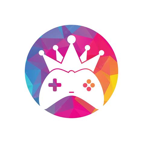 Premium Vector Game King Logo Icon Design Gamepad King Logo Vector