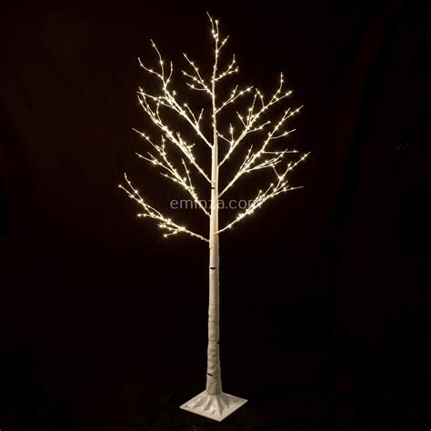 Bouleau Lumineux Lucidum H Cm Blanc Chaud Sapin Et Arbre