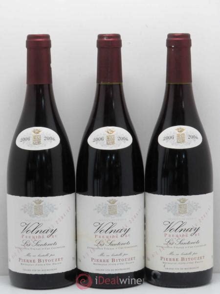 Acheter Volnay Er Cru Les Santenots Domaine Pierre Bitouzet Lot