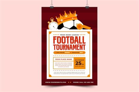 Affiche D V Nement Sportif De Tournoi De Football Ou Mod Le De