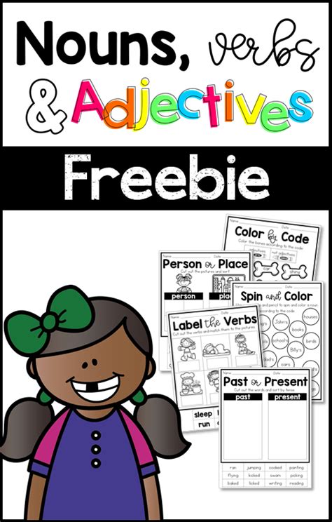 Worksheets For Nouns Verbs And Adjectives Printable Calendars At A Glance