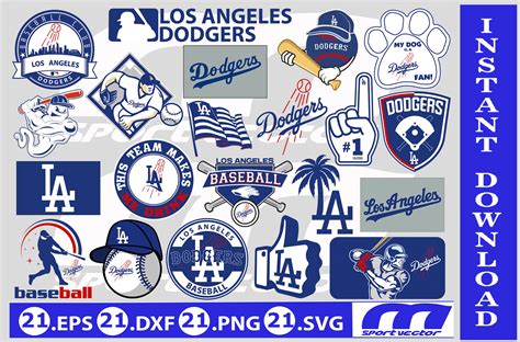 Los Angeles Dodgers Baseball Sports Vector Svg Logo In 5 Formats