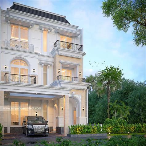 Desain Rumah Klasik Modern 3 Lantai Bapak Pls 1531 Di Jakarta