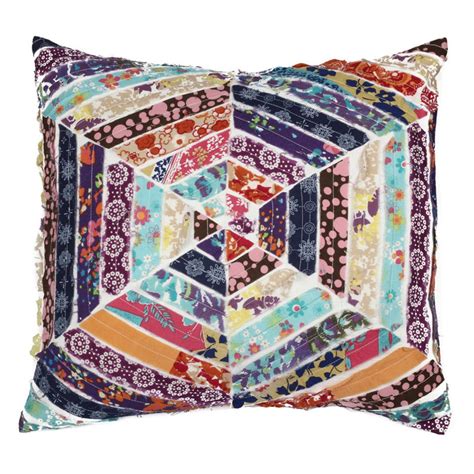 Hexagon Pattern Patchwork Designer Inch Throw Pillow Walmart