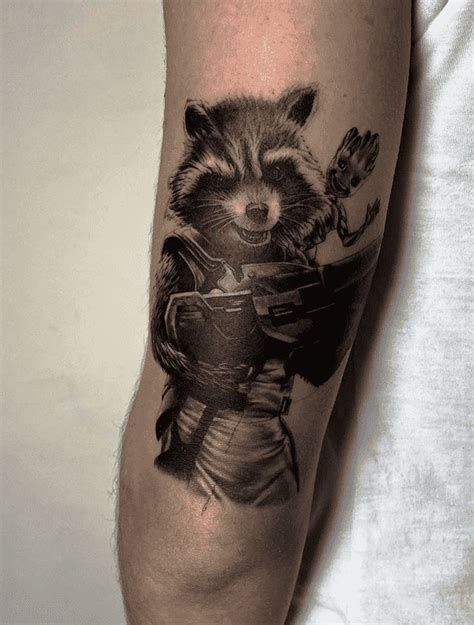 Rocket Raccoon Tattoo Design Images Rocket Raccoon Ink Design Ideas