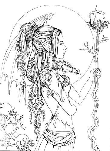 Fairy Mythical Coloring Pages For Adults