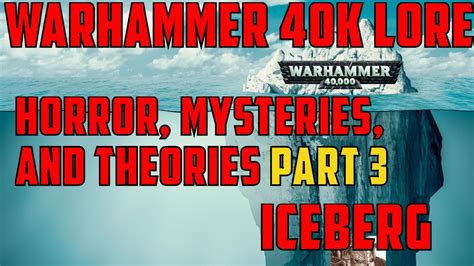 Warhammer 40k Lore Iceberg Part 3 Mysteries And Horror Warhammer 40 000 Lore 40k Lore Youtube