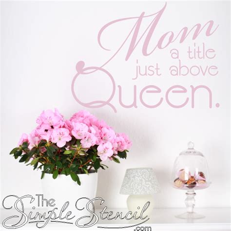 Mom A Title Just Above Queen Personalized Mothers Day Ts