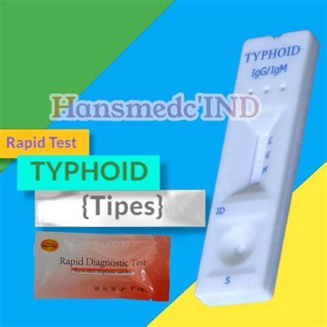 Jual Alat Test Mandiri Typhoid IgG IgM Rapid Test Tipes 1Set Siap