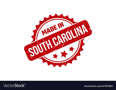 Made In South Carolina Rubber Stamp Royalty Free Vector