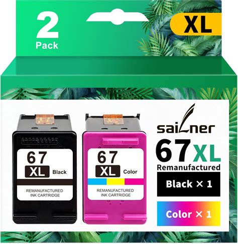 Printer Ink 67xl 67 Ink Cartridges Blackcolor Combo Pack Fit For Envy 6400 6000