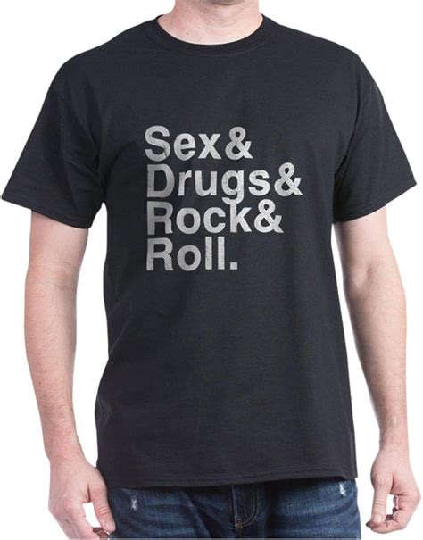 Cafepress Sex Drugs Rock And Roll Dark T Cotton T Shirt