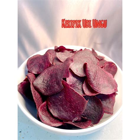 Jual Keripik Ubi Ungu 500 Gr 12 Kg Shopee Indonesia