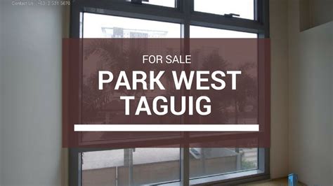 Park West Bgc 1 Br Condo For Sale 104m Youtube