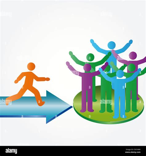 Person Join Happy People Members Company Group Stock Photo Alamy