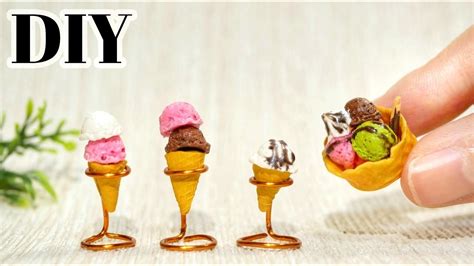 【DIY】100均の粘土でアイス作り！How to make miniature ice cream!シルバニアファミリーsylvanian ...