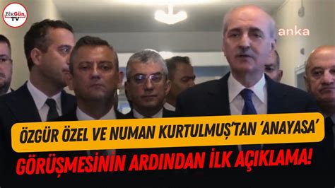 Özgür Özel ve Numan Kurtulmuş tan son dakika yeni anayasa açıklaması