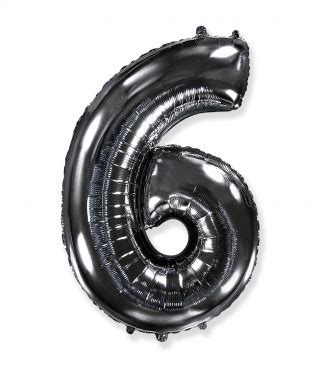 Palloncino Mylar Numero Nero Inch Cm Idea Palloncini