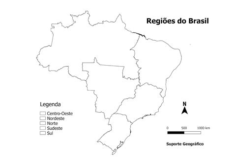 Atividade Mapa Do Brasil Regi Es Braincp