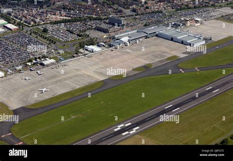 Aerial View Of Liverpool John Lennon Airport Stock Photo Alamy