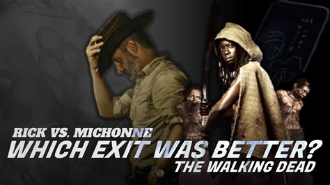 The Walking Dead Rick And Michonne Exit Which Was Better 9x05 10x13