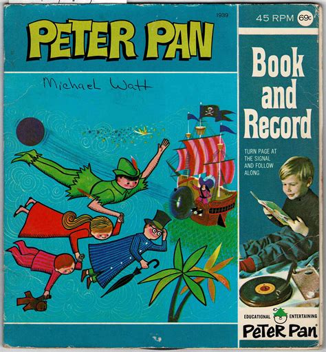 Peter Pan Book And Record Rpm No By Barrie James Matthew