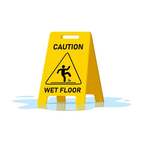 Caution Wet Floor Sign Clipart