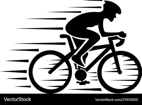 Mountain bike cycling Royalty Free Vector Image