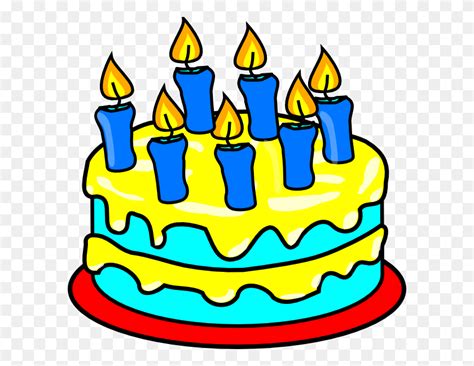 Birthday Cake With Lots Of Candles Clipart Free Download Best