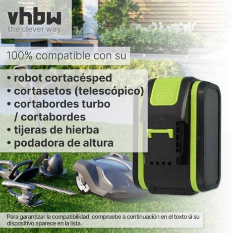 Vhbw Bater A Recargable Compatible Con Worx Wr Wr E Robot