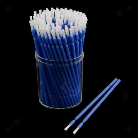 100x Dental Disposable Micro Applicators Long Tipped Bendable Micro