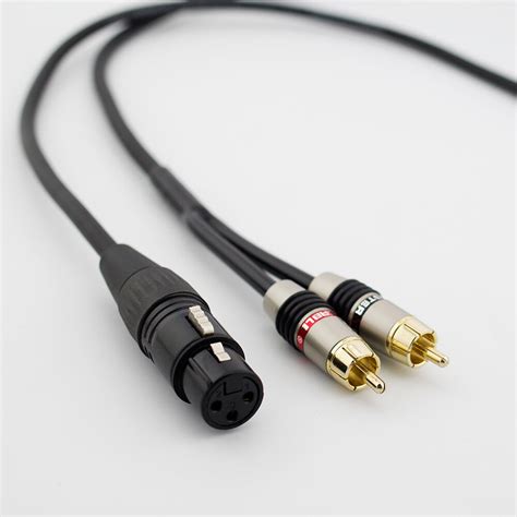 Hifi Xlr To Dual Rca Audio Cable Rca Male To Xlr Pin Female Cannon