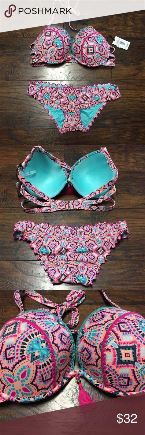 Womens 36DD L Bikini Shade Shore Womens 2pc Bikini Bright