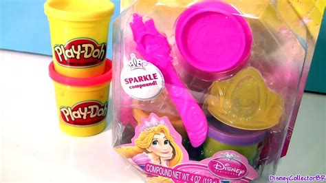 Kit Play Doh Sparkle With Glitter Princess Rapunzel Disney Tangled