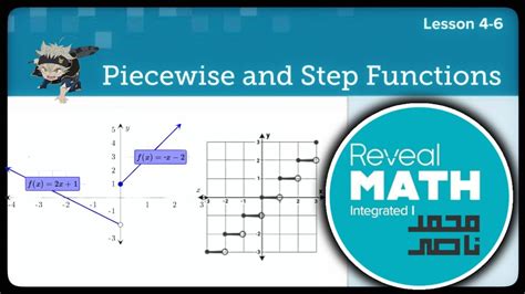 Reveal Math Integrated 1 L4 6 Piecewise And Step Functions Youtube