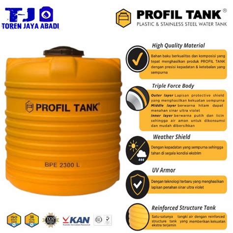 Jual Tandon Toren Air Profiltank BPE 2300 Liter Di Lapak TOREN JAYA