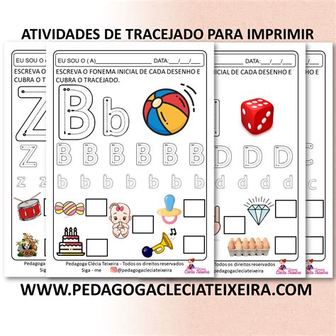 Atividades De Tracejado Para Imprimir Cl Cia Teixeira