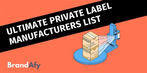 Ultimate Private Label Manufacturers List For Launching Your Dream