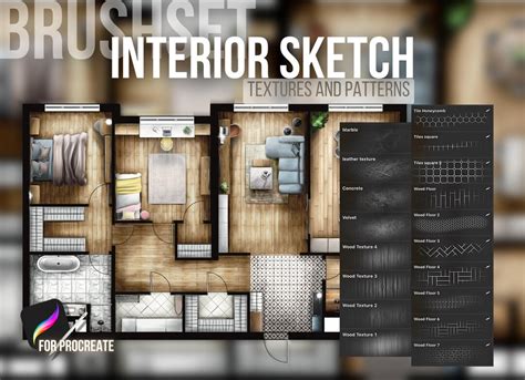 Procreate Brushes For Interior Sketch Procreate Architecture Sketch