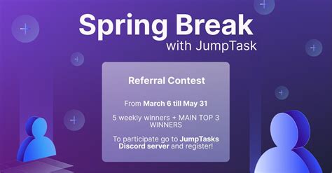 Jumptask On Twitter The Spring Break Referral Contest Is Now Live 🌸